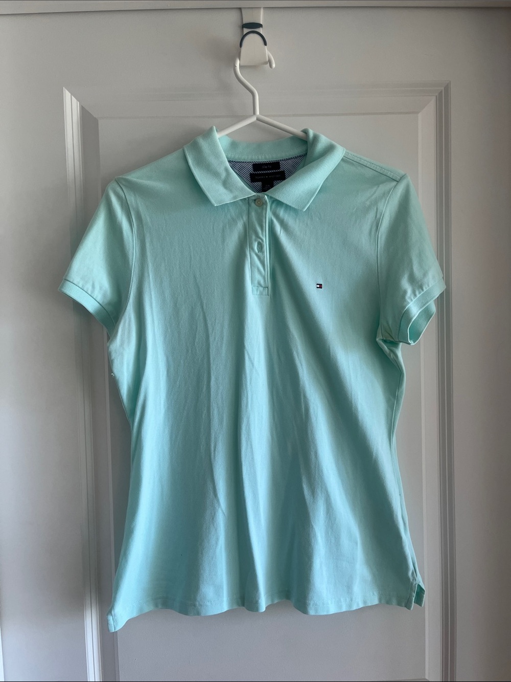 Tommy Hilfiger Women's Light Mint Polo Shirt